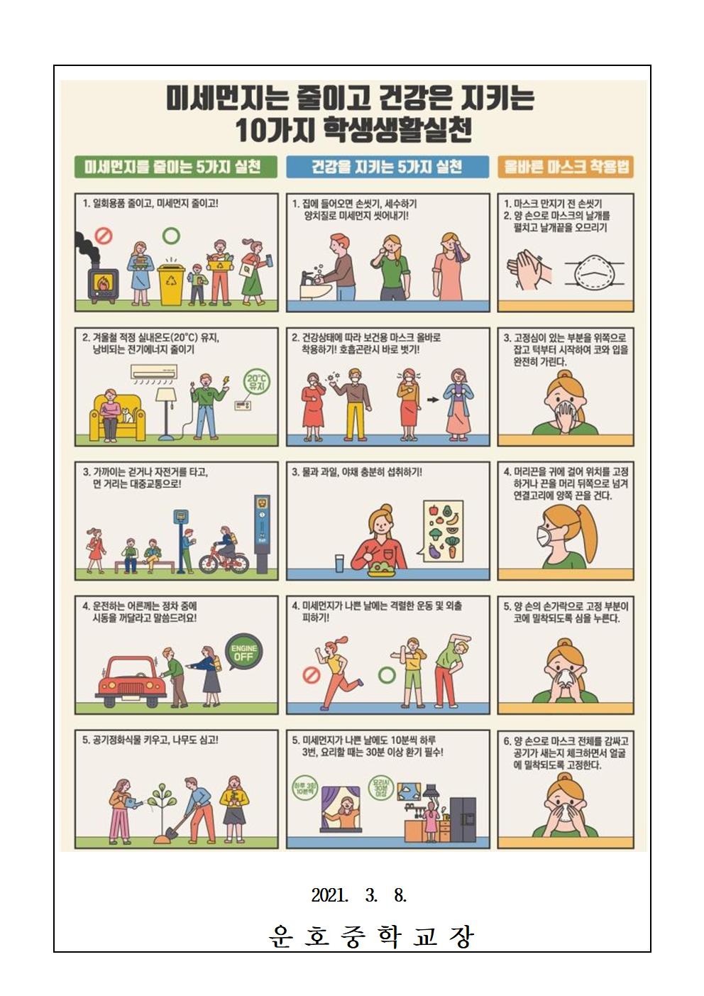 미세먼지 관련 유의사항 안내002