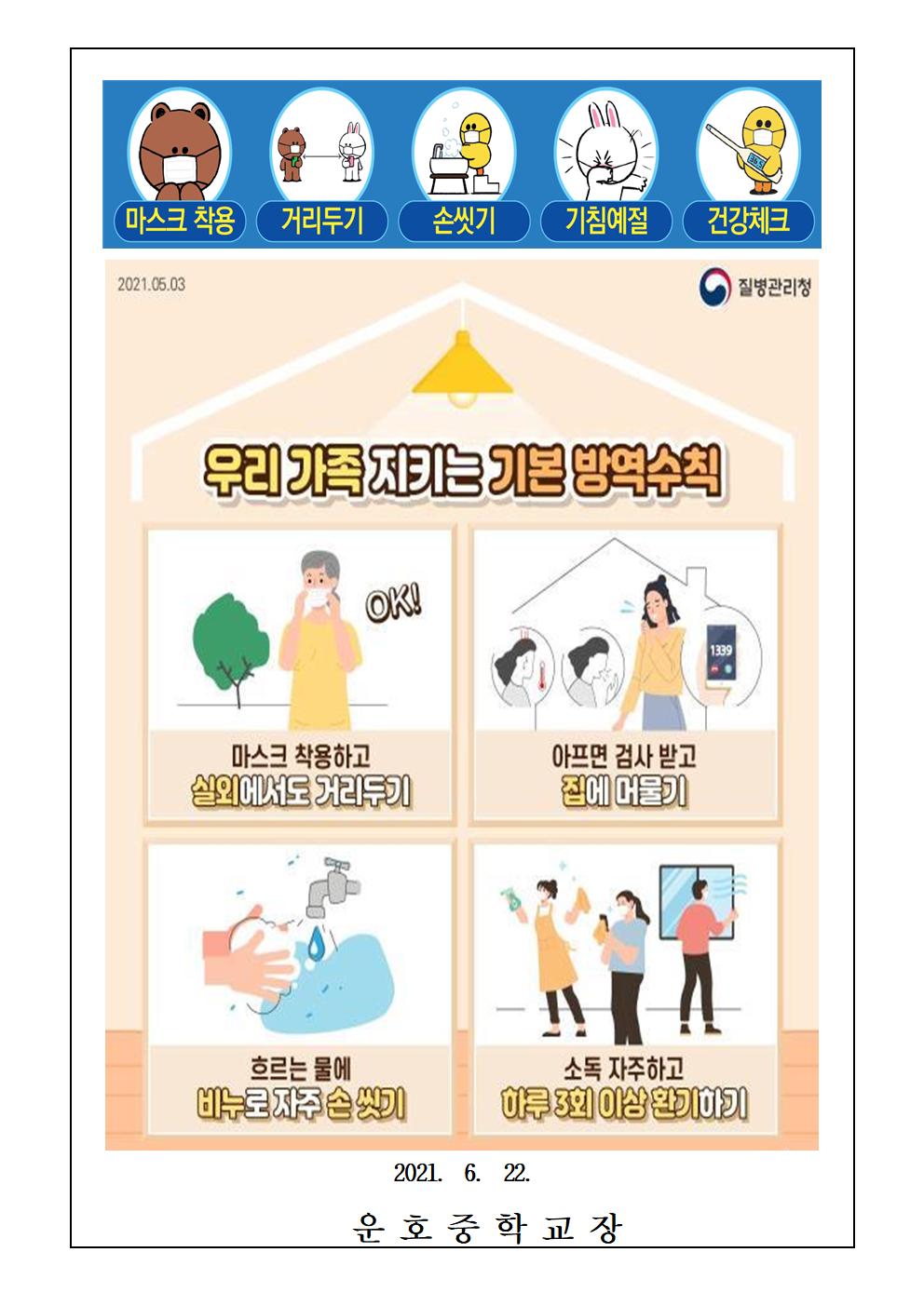 코로나19 예방 및 전파방지 수칙 안내002
